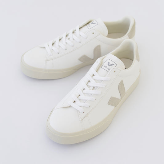 Campo Chrome-Free leather|Extra White Natural Suede