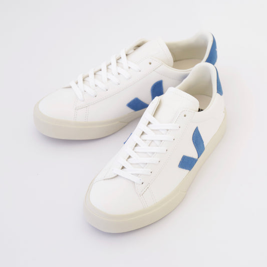 Campo Chrome-Free leather|Extra White Swedish Blue