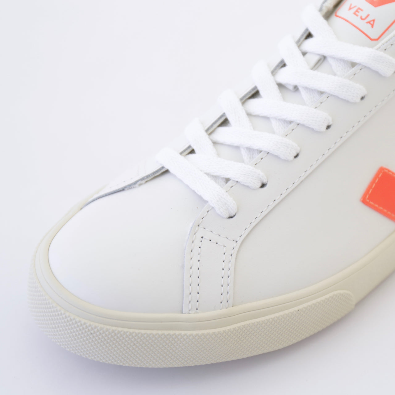 Esplar Logo Leather|Extra White Orange Fluo