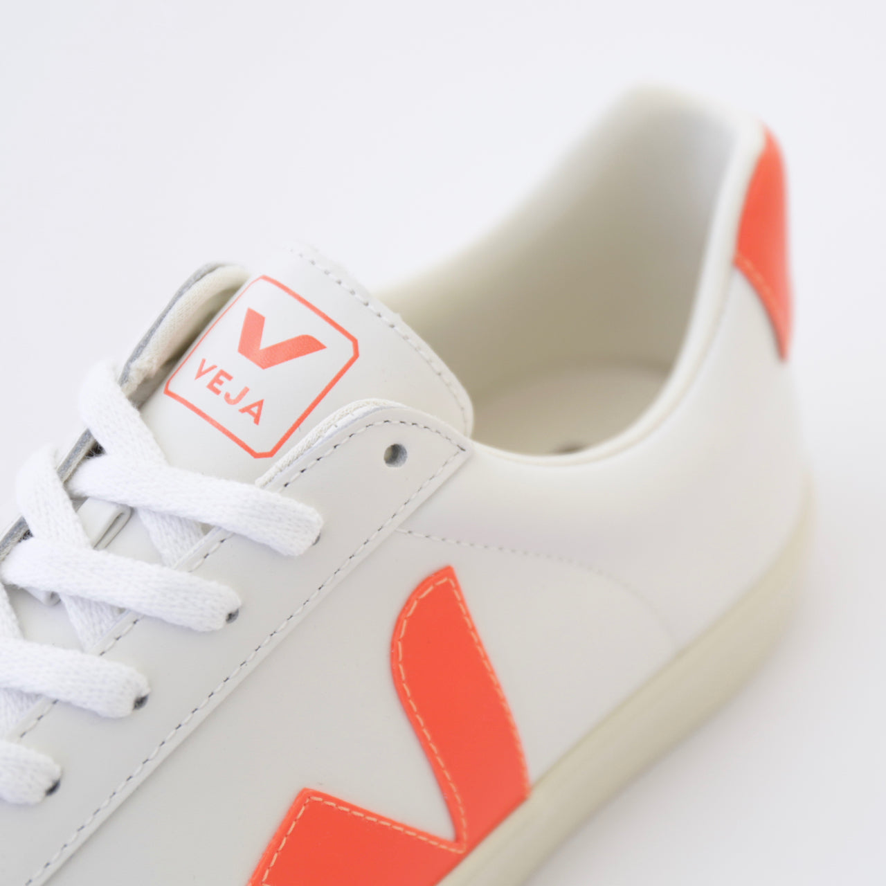 Esplar Logo Leather|Extra White Orange Fluo