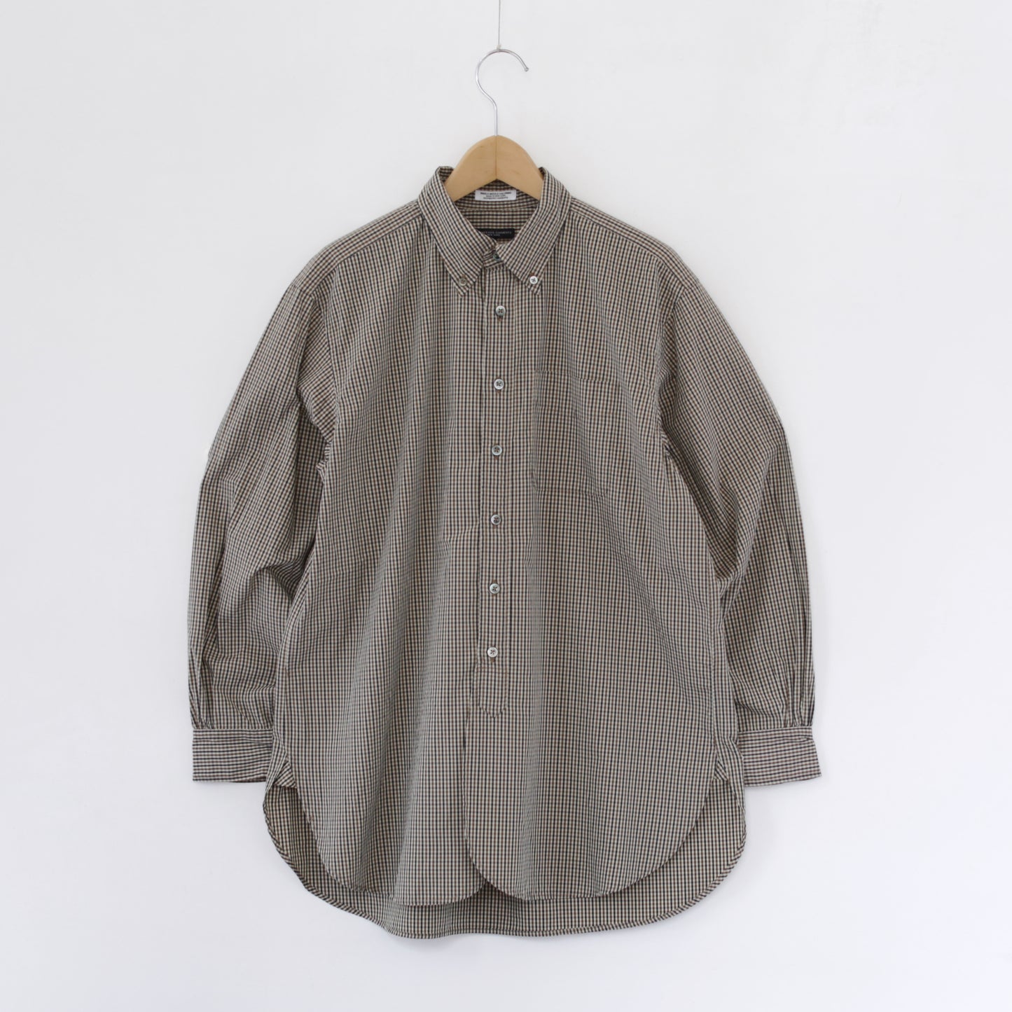 19 Century BD Shirt - Cotton Small Check｜Brown/Black