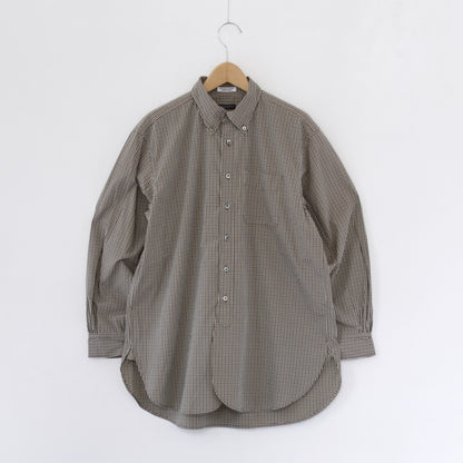 19 Century BD Shirt - Cotton Small Check｜Brown/Black