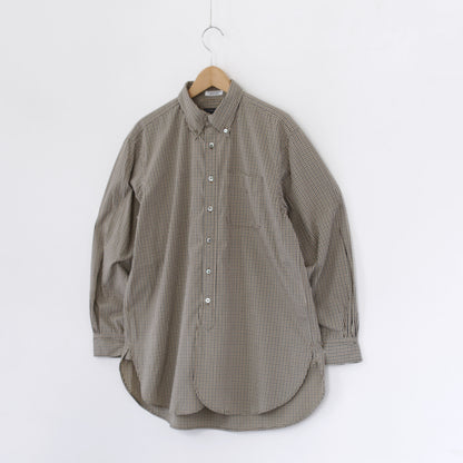 19 Century BD Shirt - Cotton Small Check｜Brown/Black