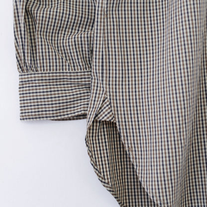 19 Century BD Shirt - Cotton Small Check｜Brown/Black