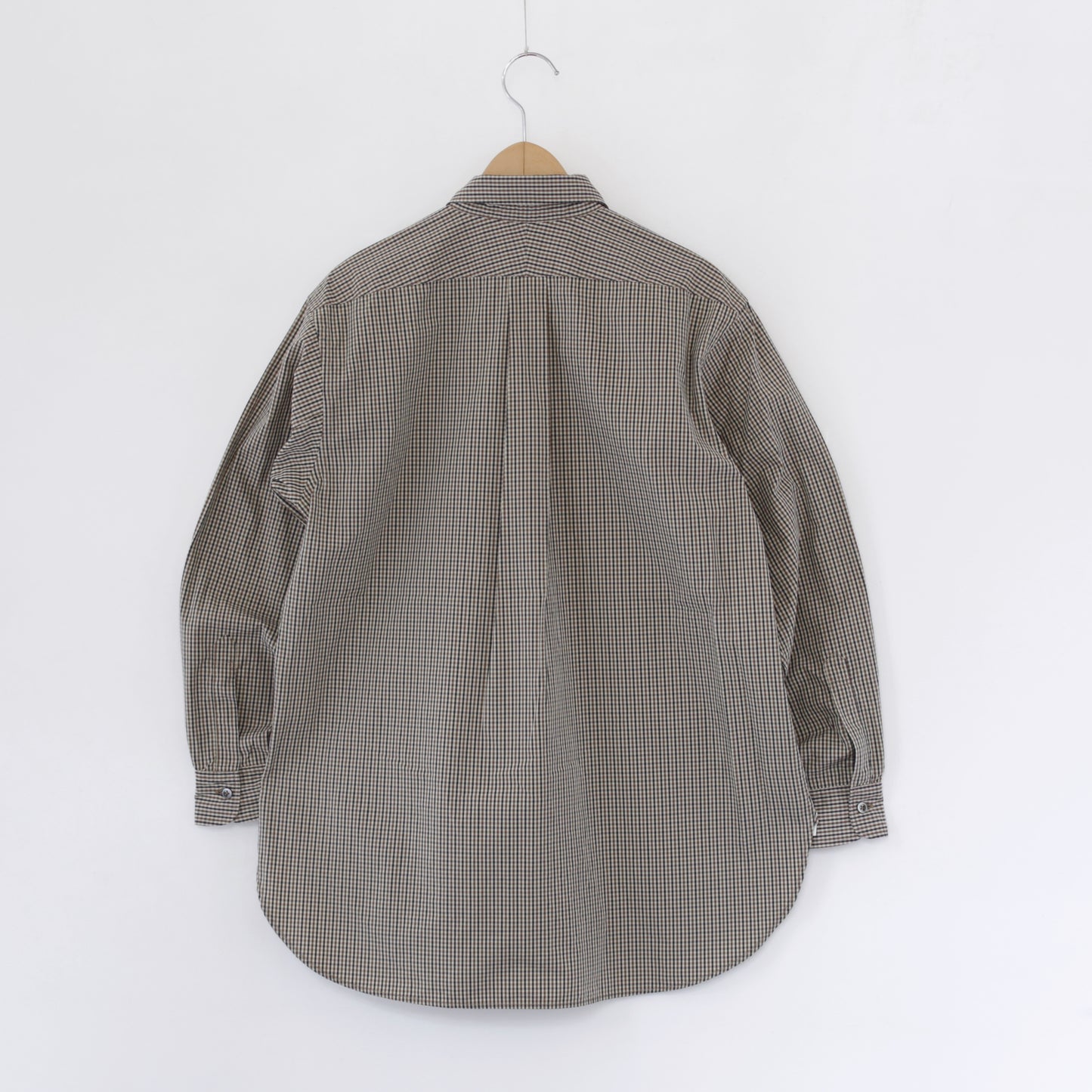 19 Century BD Shirt - Cotton Small Check｜Brown/Black