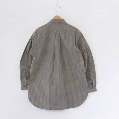 19 Century BD Shirt - Cotton Small Check｜Brown/Black