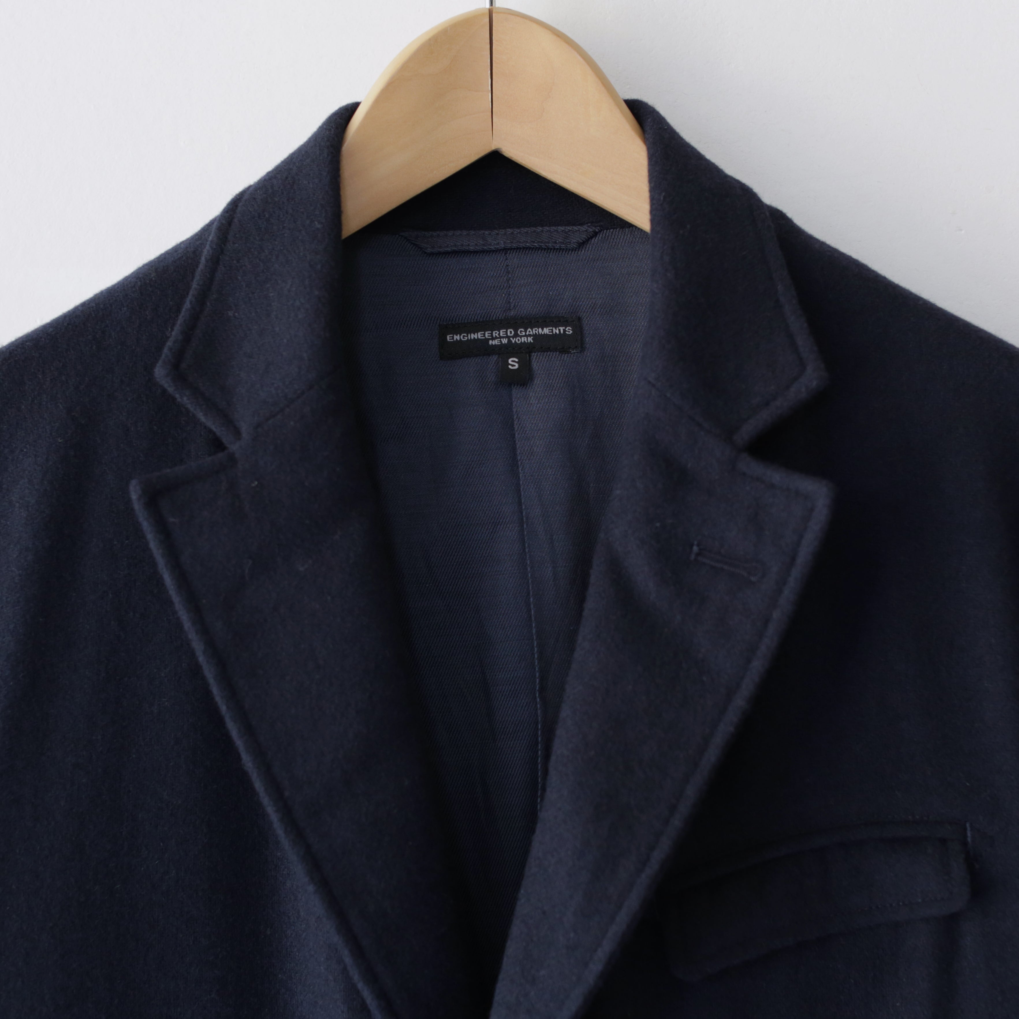 Andover Jacket - Solid Polywool Flannel｜Navy – everly