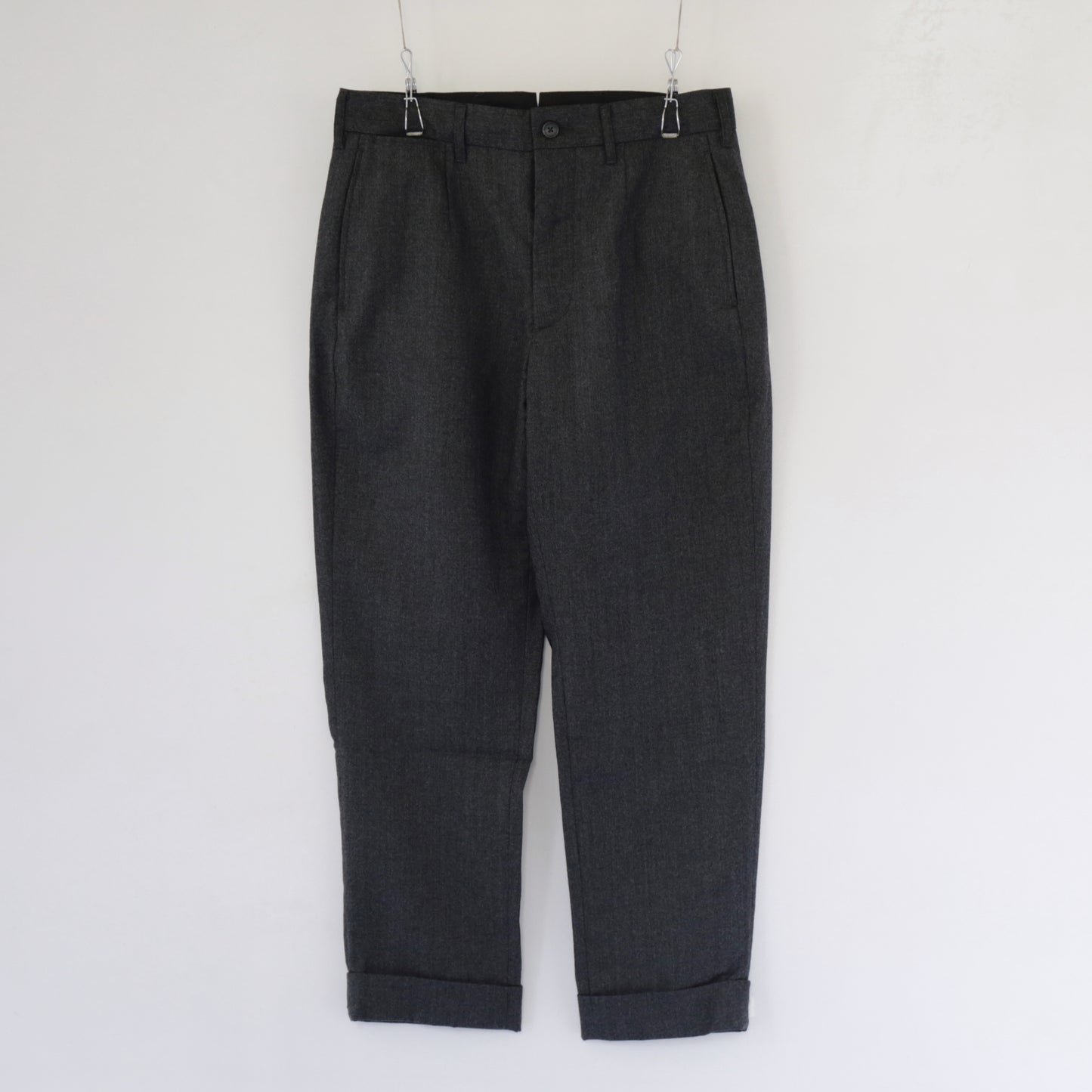 Andover Pant - Highcount Worsted Wool｜Charcoal