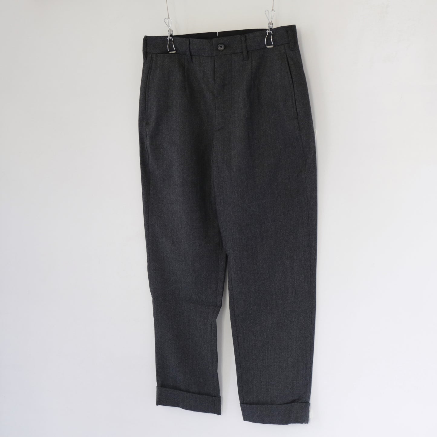 Andover Pant - Highcount Worsted Wool｜Charcoal