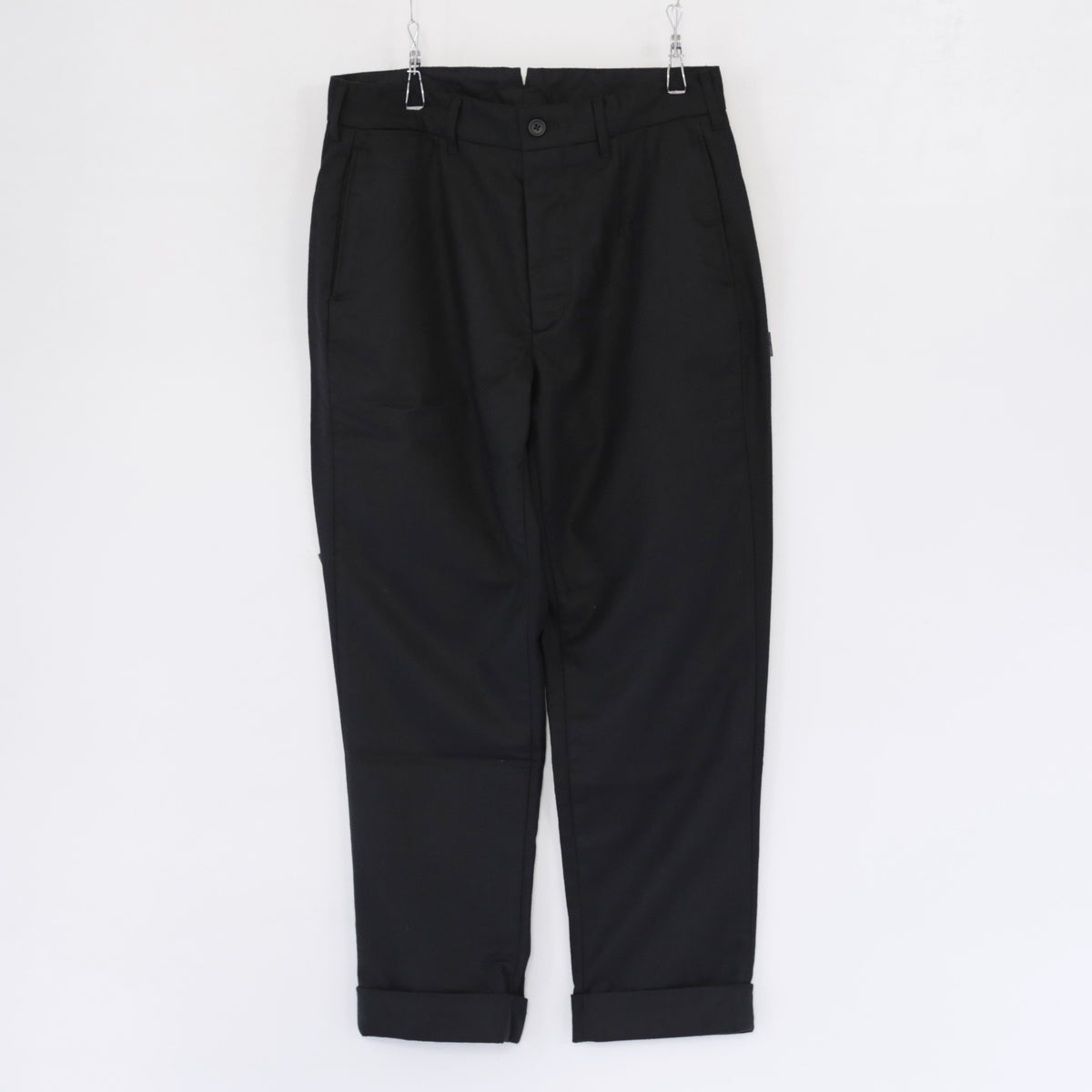 Andover Pant - Hight Count Worsted Wool｜Black