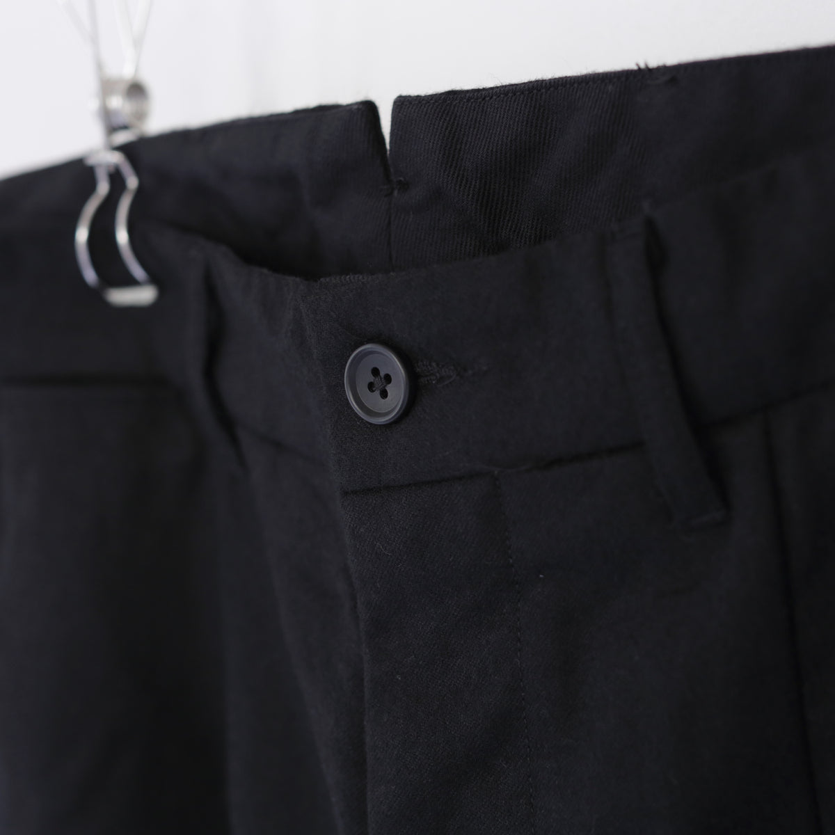 Andover Pant - Hight Count Worsted Wool｜Black