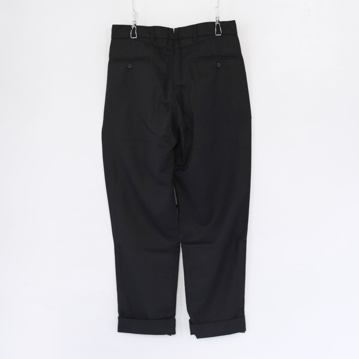 Andover Pant - Hight Count Worsted Wool｜Black