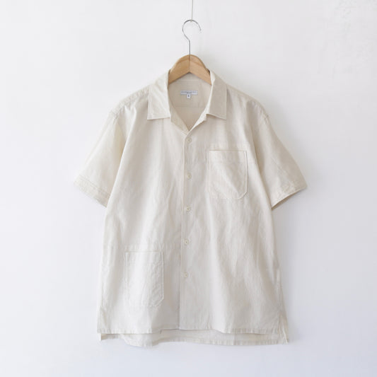 Camp shirt - Cotton Handkerchief｜Beige