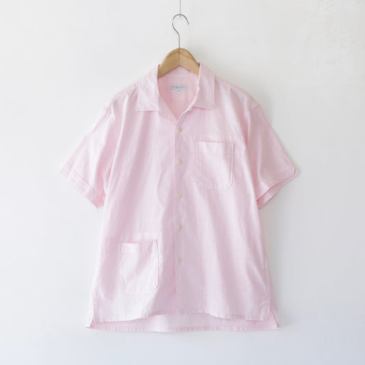 Camp Shirt - Cotton Handkerchief｜Pink