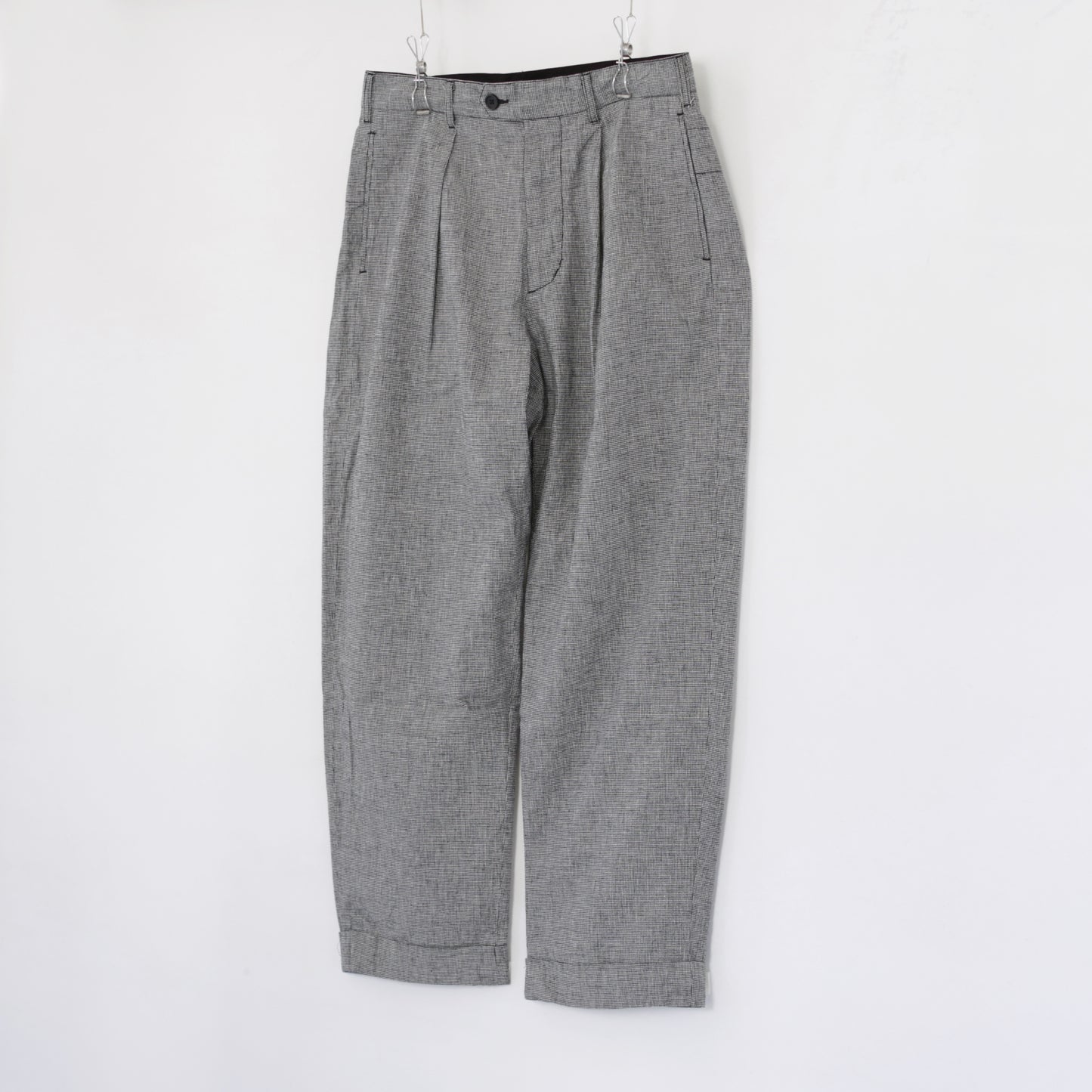 Carlyle Pant - CL Houndstooth｜Black/Grey