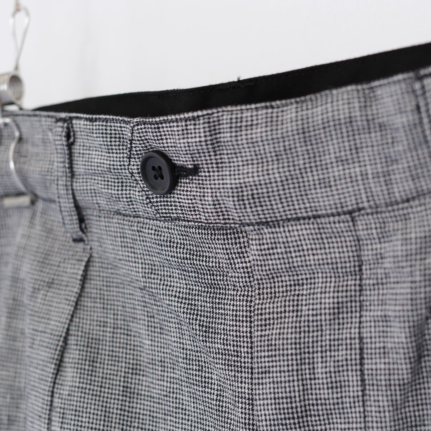 Carlyle Pant - CL Houndstooth｜Black/Grey