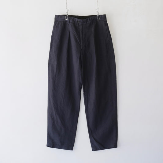 Carlyle Pant - Linen Twill｜Navy