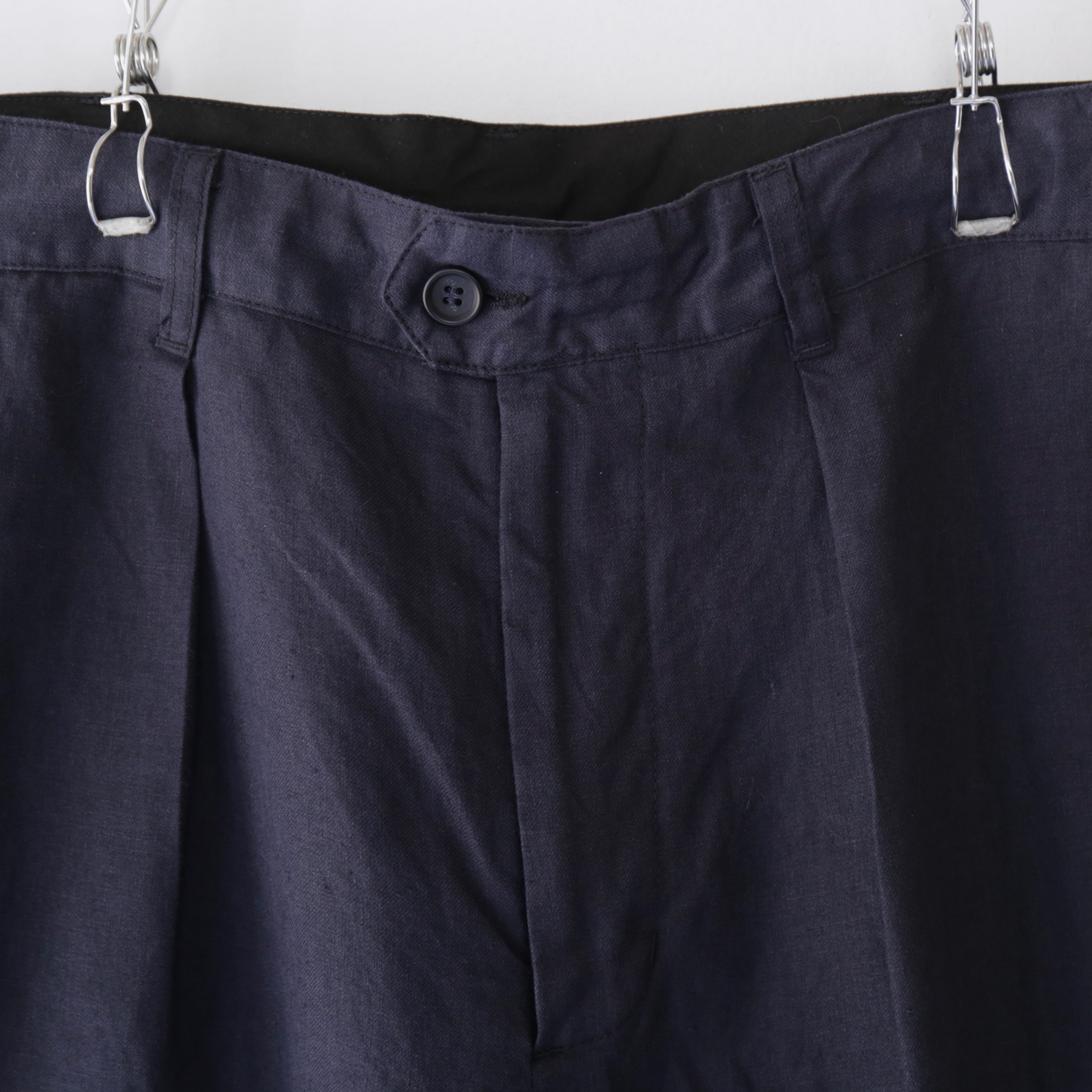 Carlyle Pant - Linen Twill｜Navy – everly