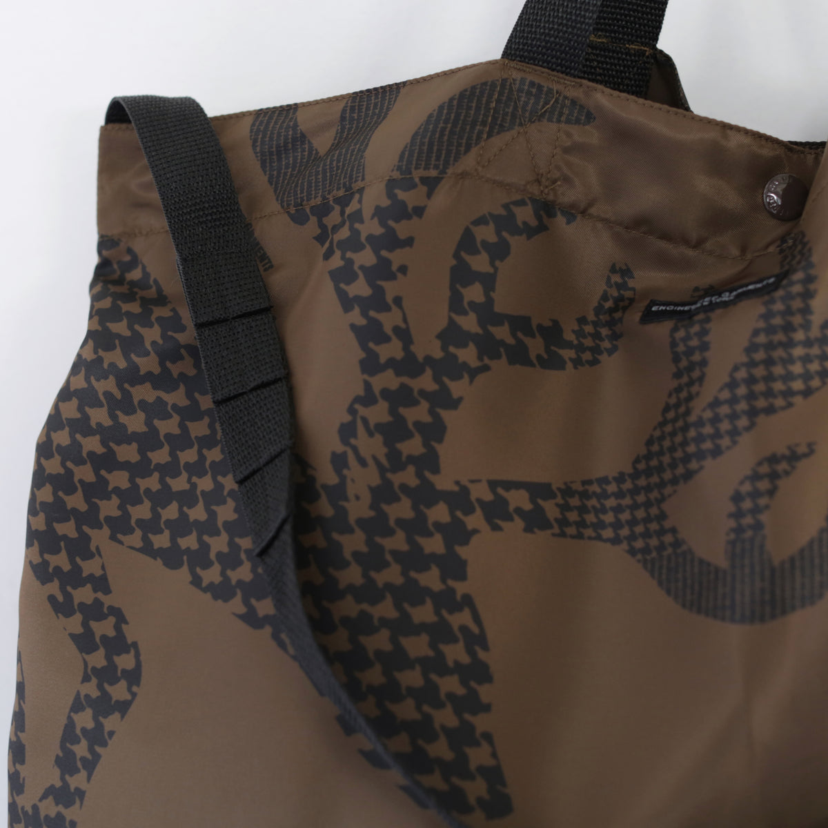 Carry All Tote - Animal Print Polyester Pilot Twill ｜Brown