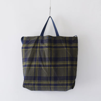 Carry All Tote - Cotton Windowpane｜Navy