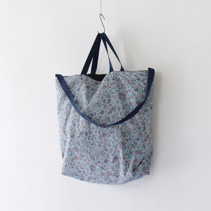 Carry All Tote - Floral Print Denim ｜Indigo