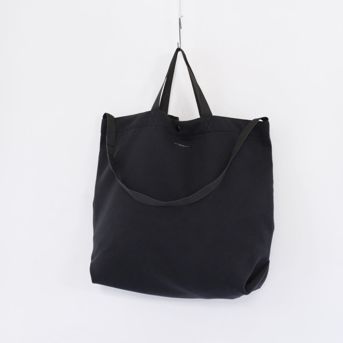 Carry All Tote - Polyester Fake Melton ｜Black
