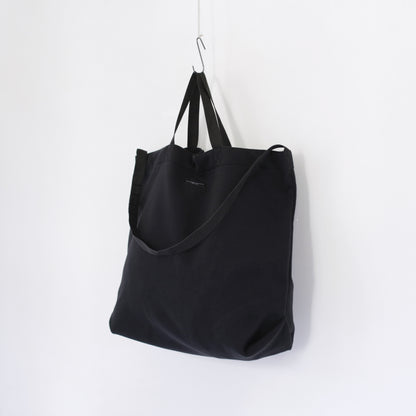 Carry All Tote - Polyester Fake Melton ｜Black