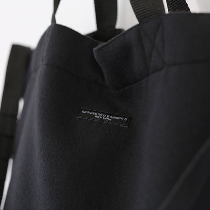 Carry All Tote - Polyester Fake Melton ｜Black