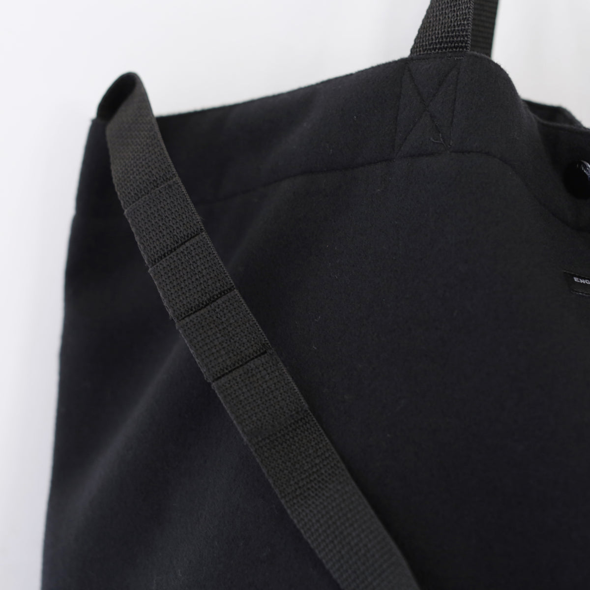 Carry All Tote - Polyester Fake Melton ｜Black