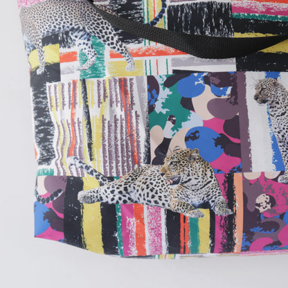 Carry All Tote - Polyfiber Crazy Leopard ｜Multi Color