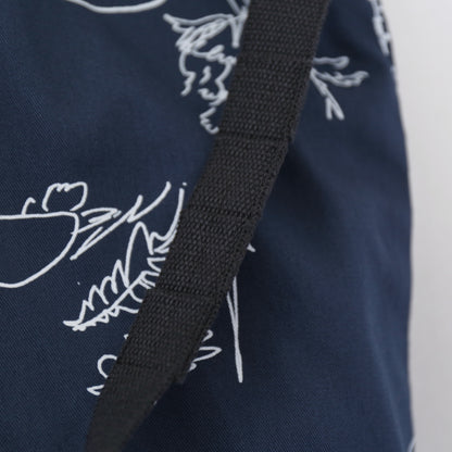 Carry All Tote Reversible - Animal Print 6.5oz Flat Twill｜Navy