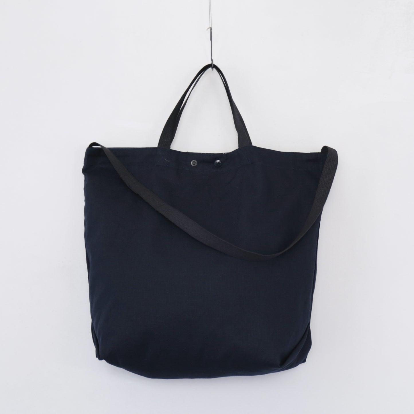 Carry All Tote Reversible - Animal Print 6.5oz Flat Twill｜Navy