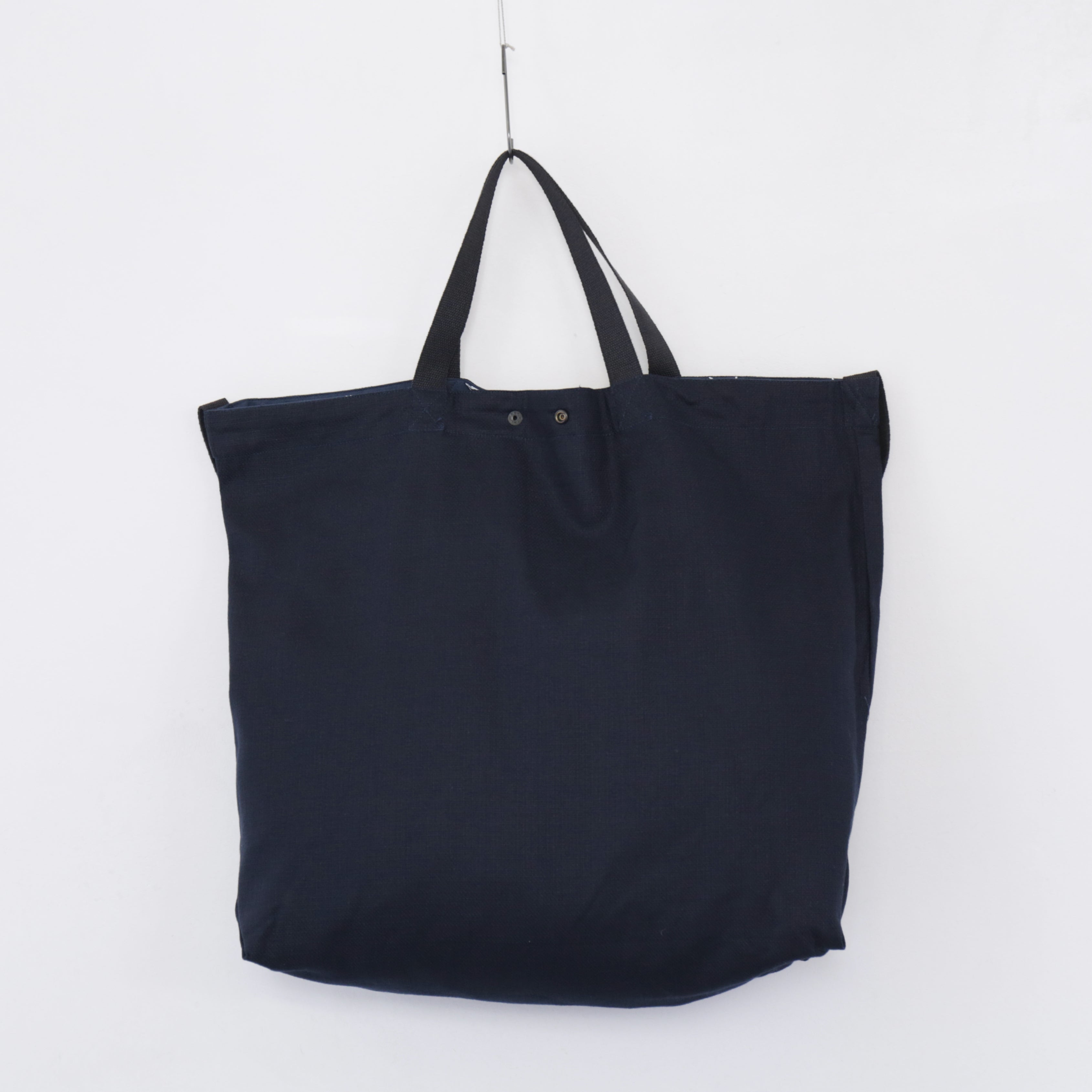 Carry All Tote Reversible - Animal Print 6.5oz Flat Twill｜Navy