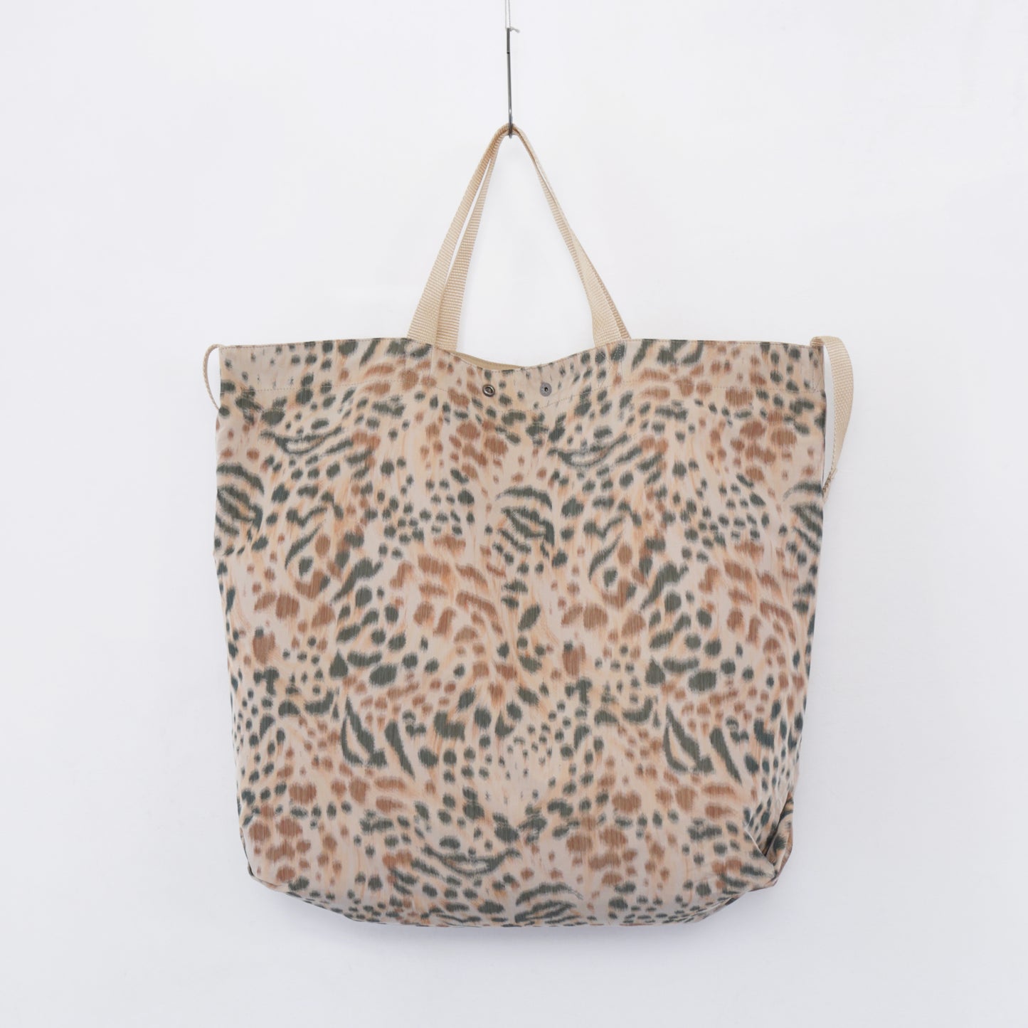 Carry All Tote Reversible - Polyester Leopard Print｜Brown