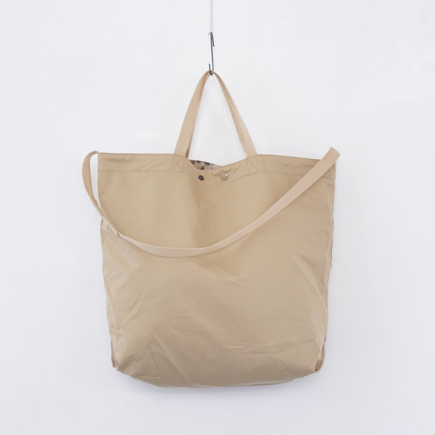 Carry All Tote Reversible - Polyester Leopard Print｜Brown