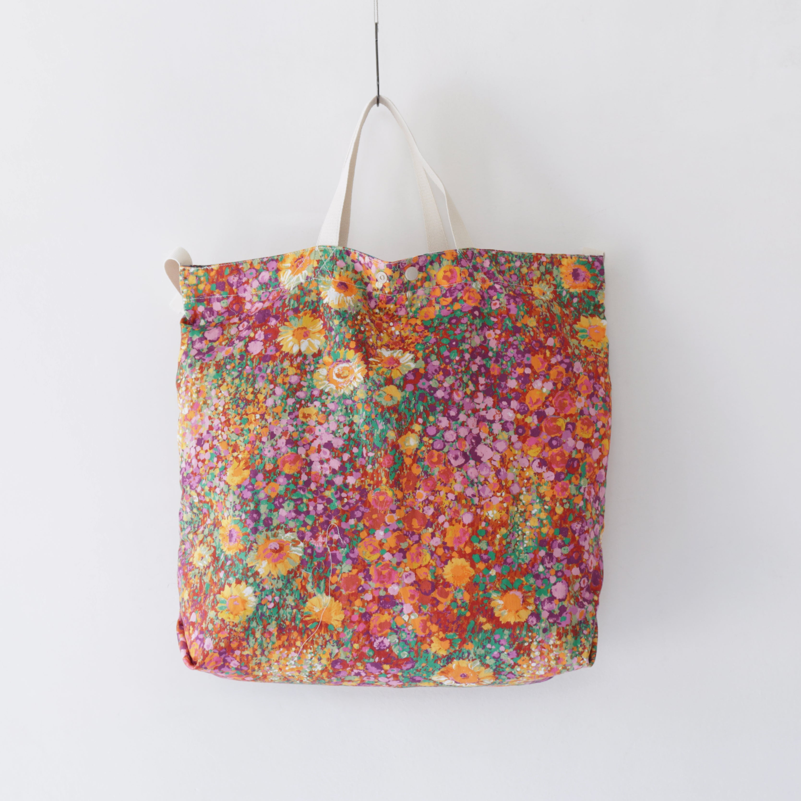 Carry All Tote - Triangle Patchwork Madras｜Multi Color – everly