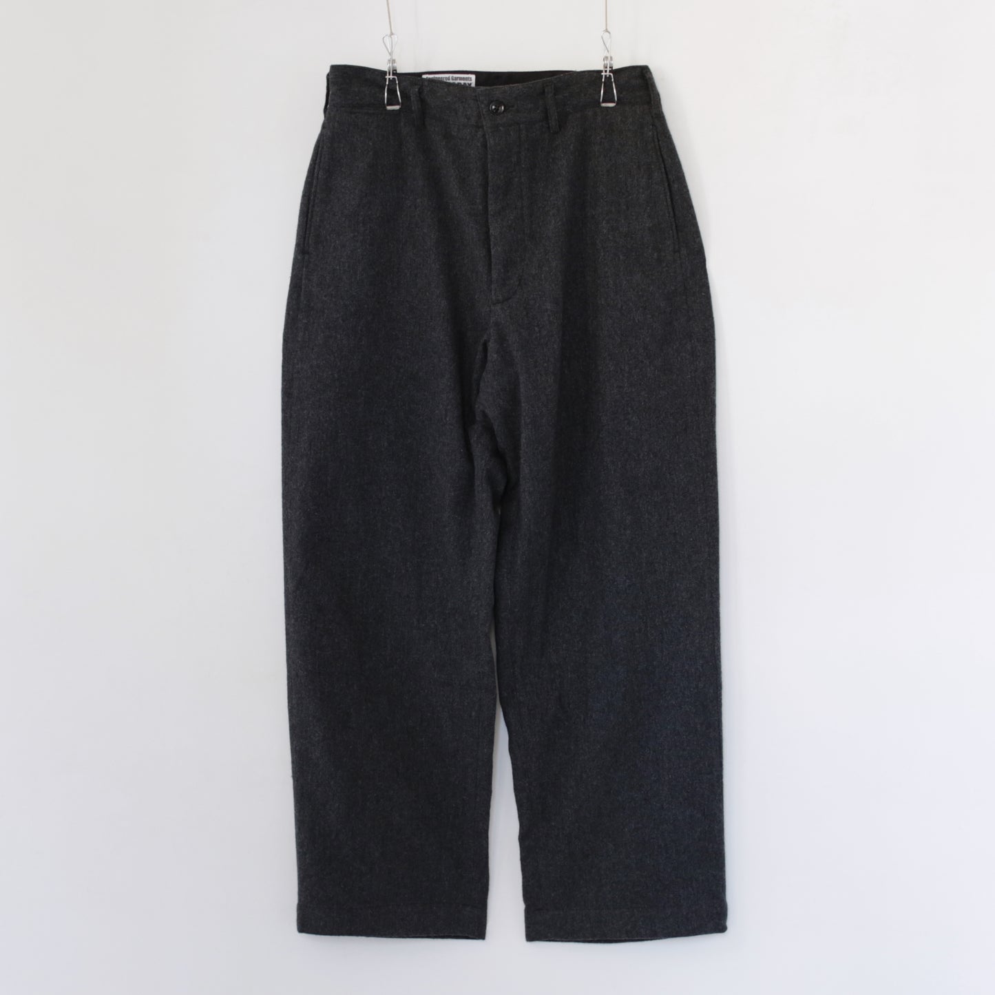 Chino Pant - Worsted Wool Flannel｜Charcoal