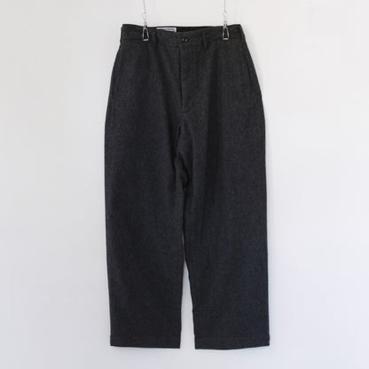 Chino Pant - Worsted Wool Flannel｜Charcoal