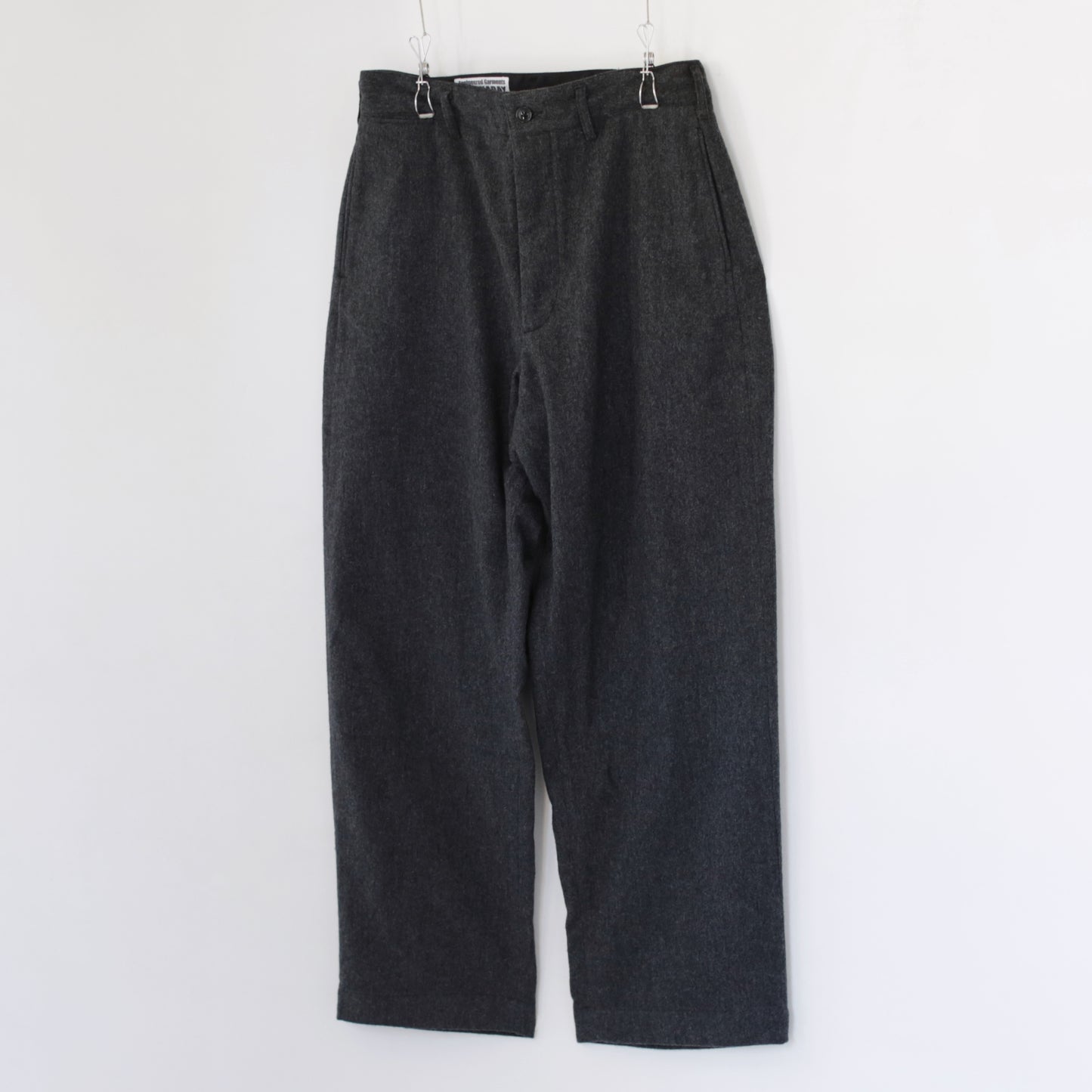 Chino Pant - Worsted Wool Flannel｜Charcoal
