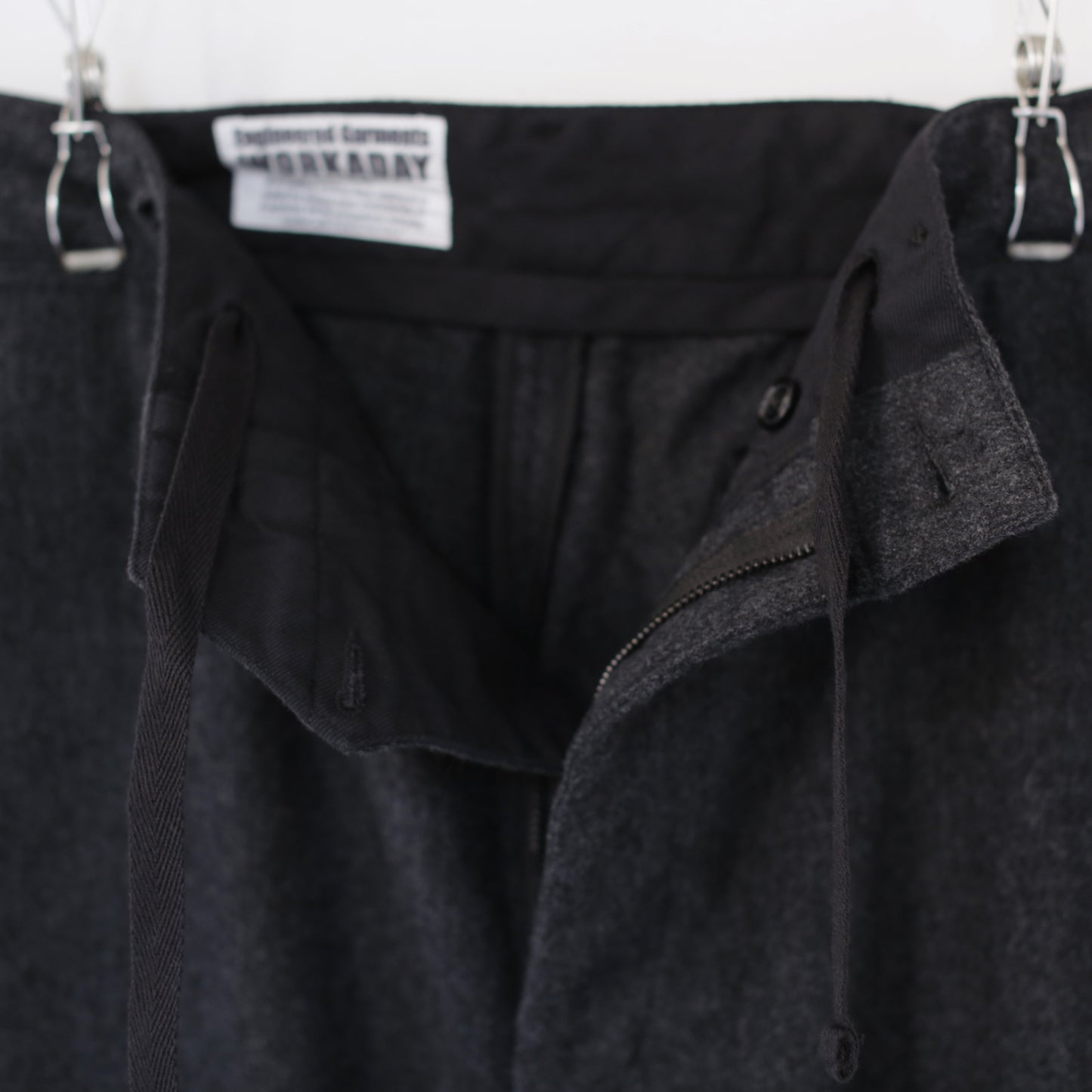 Chino Pant - Worsted Wool Flannel｜Charcoal