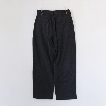 Chino Pant - Worsted Wool Flannel｜Charcoal