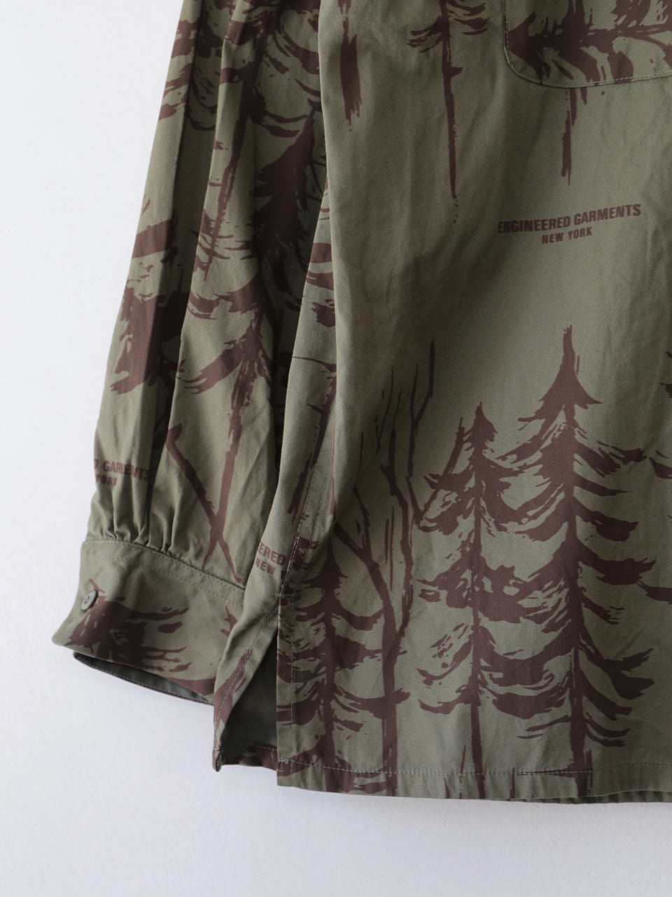 Classic Shirt - Forest Print French Twill