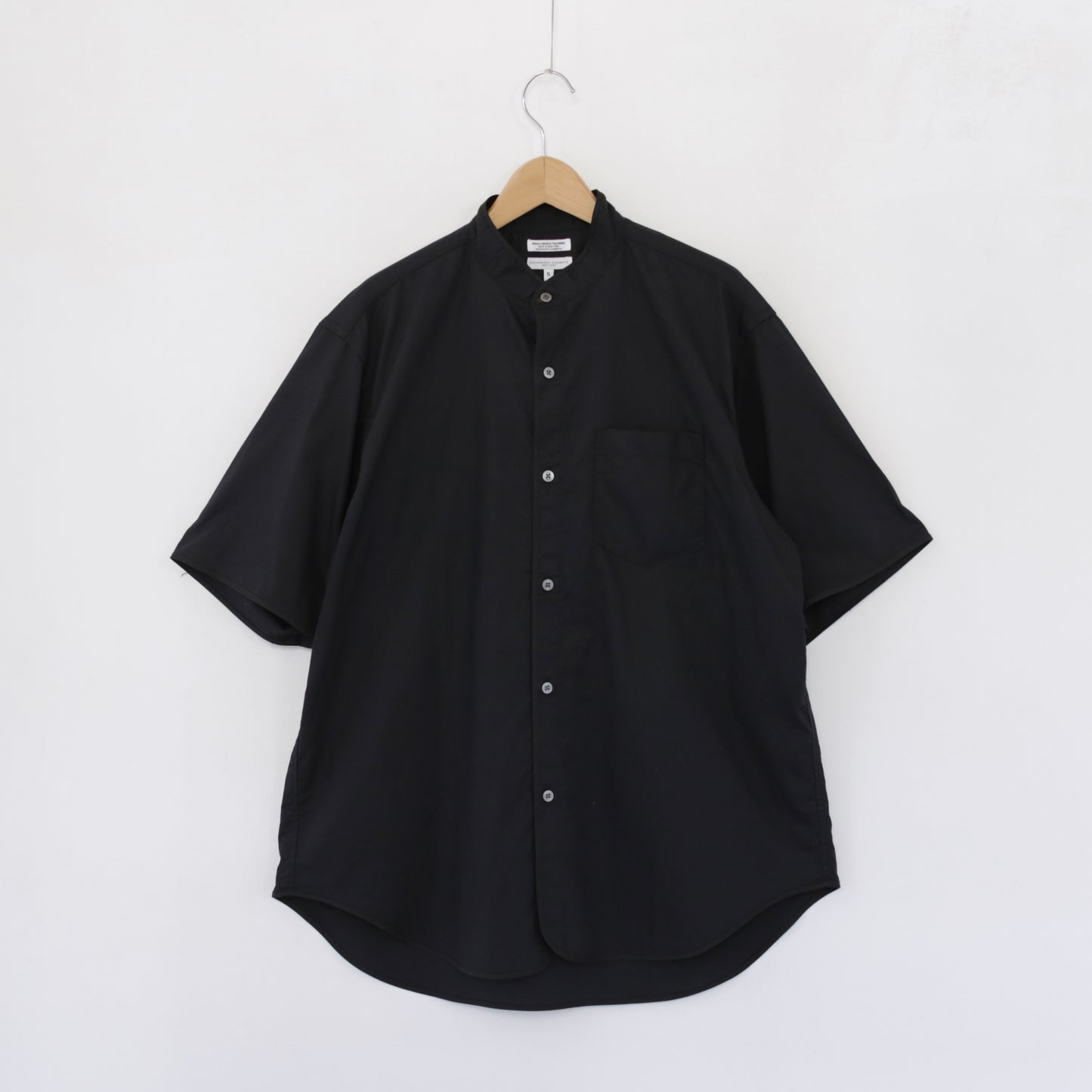 Copley Shirt - Cotton Dobby Small Foulard｜Black