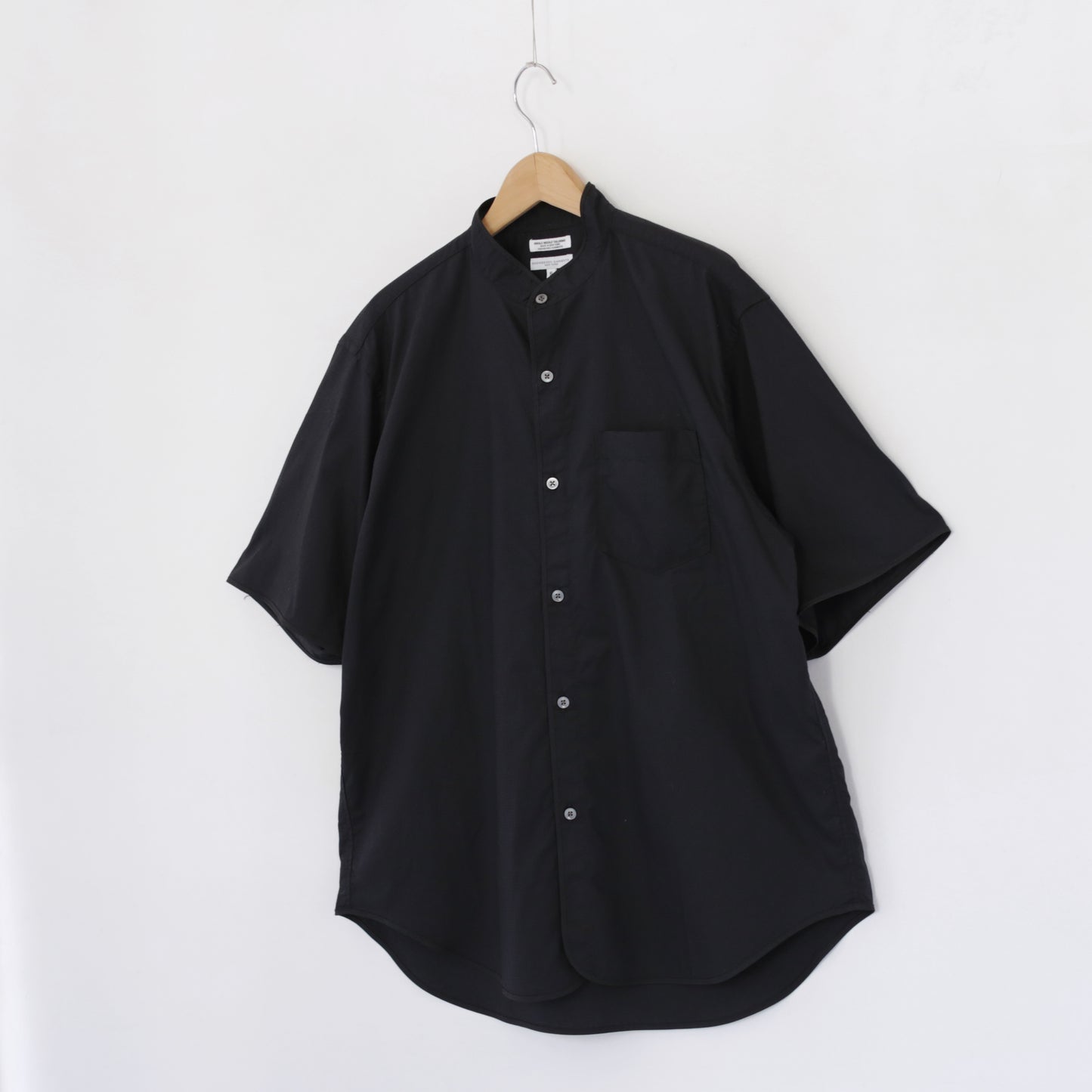 Copley Shirt - Cotton Dobby Small Foulard｜Black