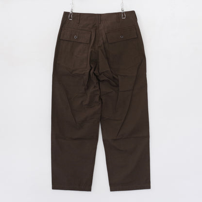 Fatige Pant - Heavy Weight Cotton Ripstop｜Dk.Brown