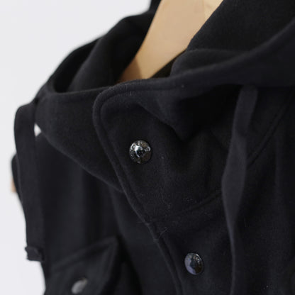 Field Vest - Polyester Fake Melton｜Black