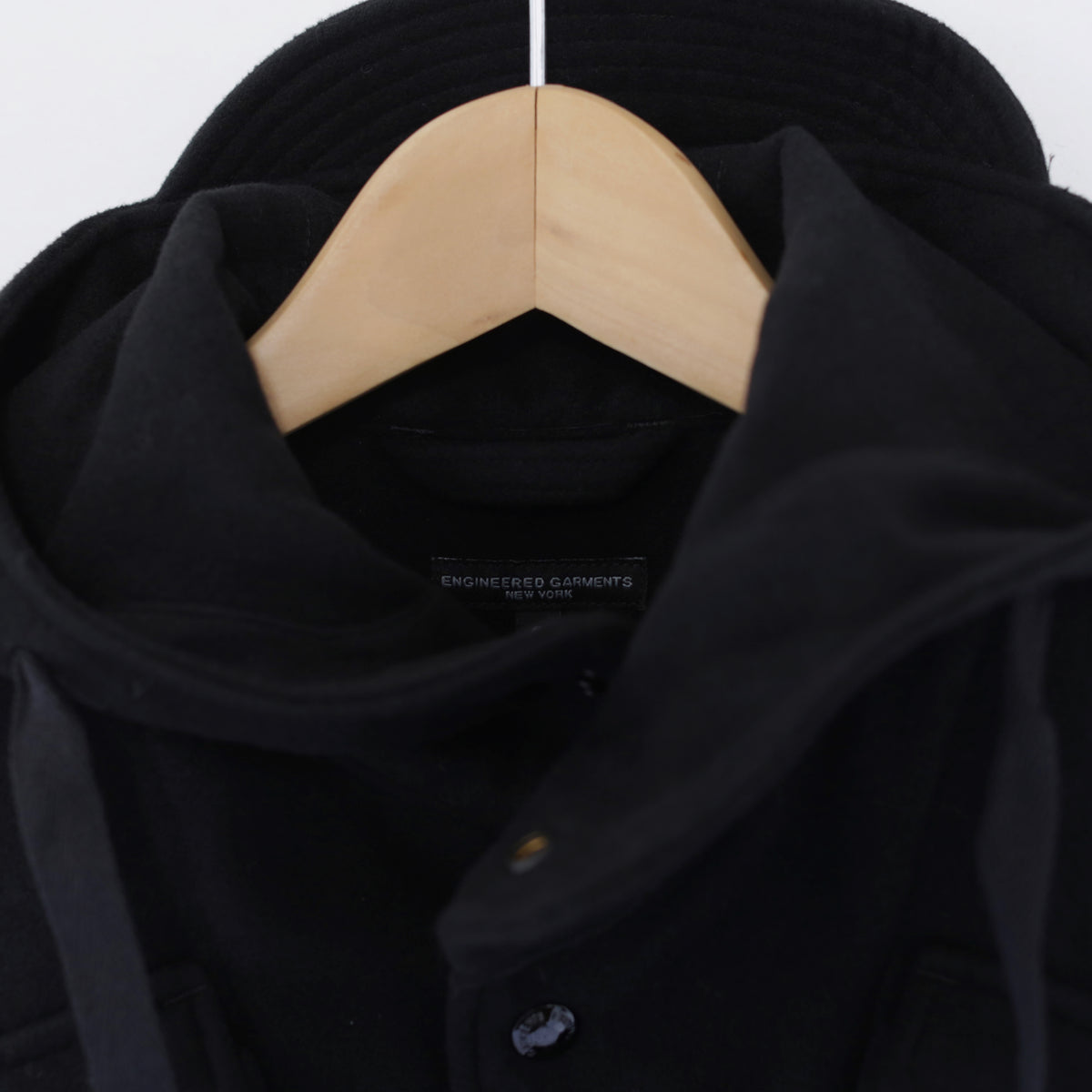 Field Vest - Polyester Fake Melton｜Black