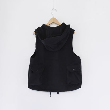 Field Vest - Polyester Fake Melton｜Black