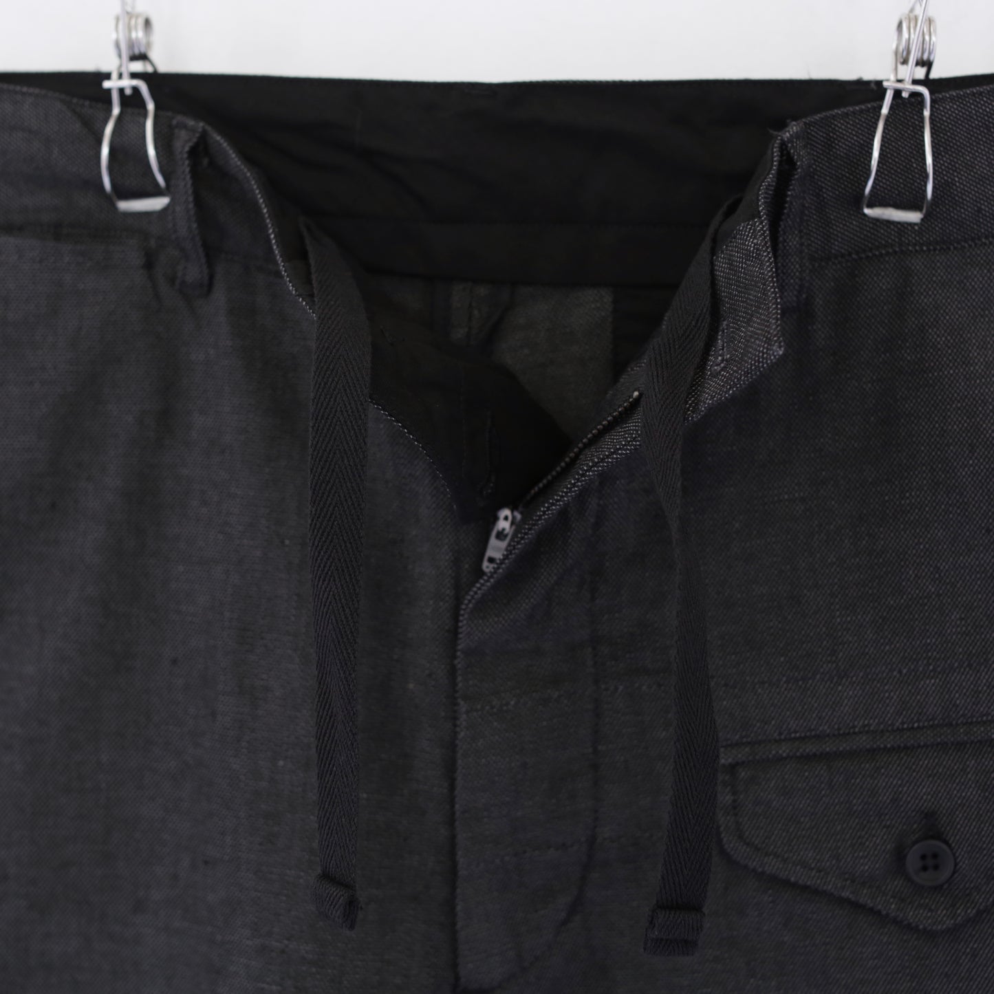 Ghurka Shorts - Cotton Heavy Oxford｜Charcoal