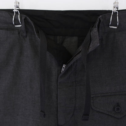 Ghurka Shorts - Cotton Heavy Oxford｜Charcoal